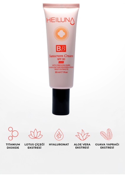 SPF 30 BB Krem 30 ml Light, Nemlendirici ve Güneş Koruma, Niacinamide & Aloe Vera ile Aydınlatıcı fırsatları