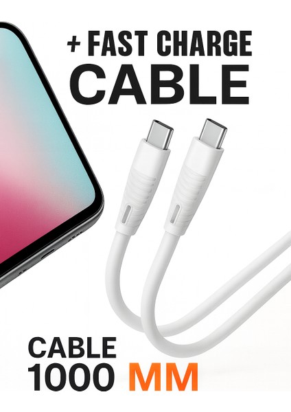 ⚡ Aırb Type-C To Type-C Uyumlu 1000MM 65W Hızlı Şarj Kablosu modelleri