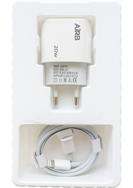 Aırb 20W Güçlü Pd Adaptör ve Lightning Kablo – Iphone, iPad Uyumlu indirimleri