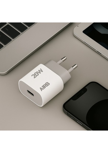 Aırb 20W Type-C Pd Şarj Adaptörü | Hızlı Şarj Başlığı | iPhone 15 / Samsung / Xiaomi Uyumlu indirimleri