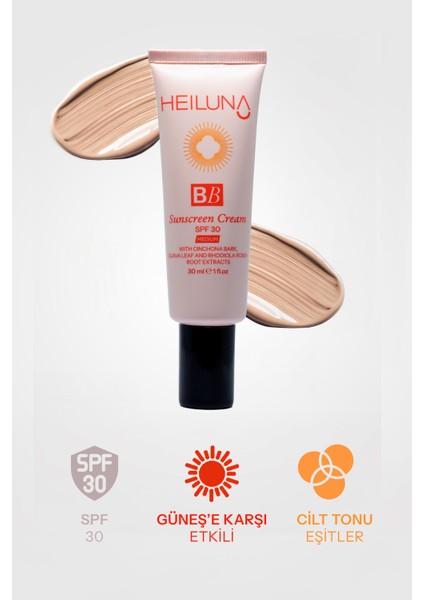 SPF 30 BB Krem 30 ml Medium, Niacinamide & Aloe Vera ile Aydınlatıcı, Nemlendirici ve Güneş Koruma fiyatları