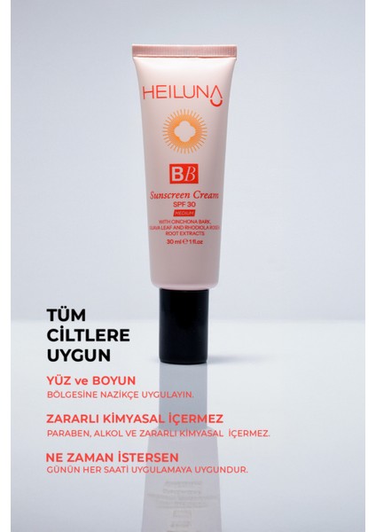 SPF 30 BB Krem 30 ml Medium, Niacinamide & Aloe Vera ile Aydınlatıcı, Nemlendirici ve Güneş Koruma modelleri