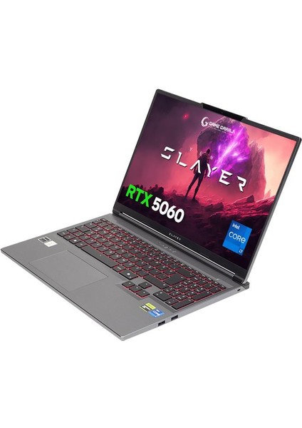 Slayer X7T-5060 C7 Intel Core I7 14650HX 16GB Ram 1tb SSD RTX5060 16" Qhd+ 180Hz IPS Freedos Oyuncu Laptop modelleri