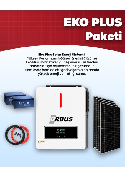 Solar Eko Plus Paket - Güneş Enerjisi Sistemi