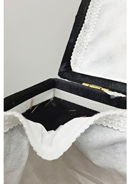 3'lü Çamaşır Sepeti Seti MDF ve İpek Kadife Malzeme ile Şık Tasarım 56x45x33 cm