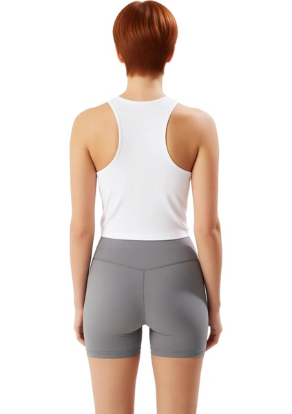 Kadın Spor Üstü Şık Halter Yaka ve Destekleyici Iç Yapı Kaliteli Şık Rahat Modern Zarif Günlük fiyatları
