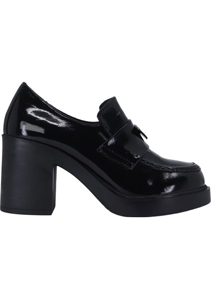 26101103R Rugan Deri Kadın Topuklu Ayakkabı