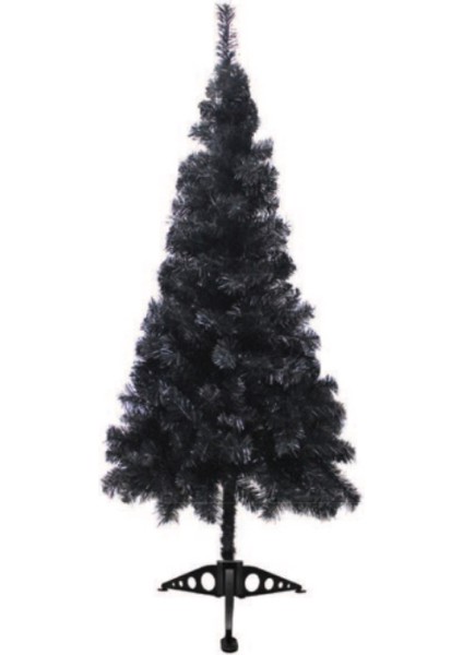 Yılbaşı Ağacı Yerli Üretim 150 cm 258 Dal Siyah Renk Yılbaşı Çam Ağacı