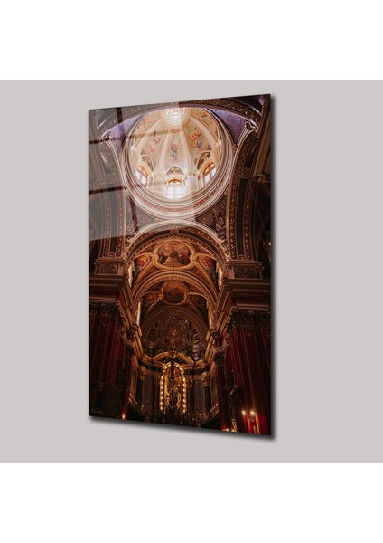 Malta Mdına Aziz Pavlus Katedrali - Cam Tablo - DEG0281