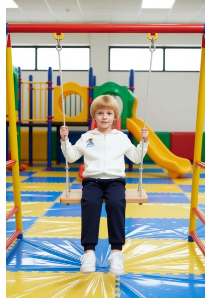 Erkek Çocuk Baskılı Fermuarlı Kapüşonlu Üst ve Eşofman Altı Seti Kaliteli Şık Rahat fiyatları