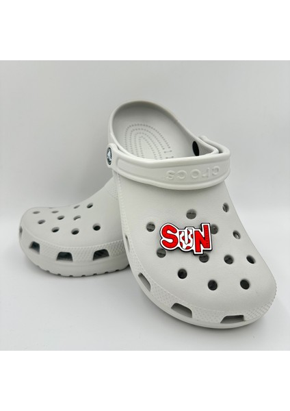 Terlik Süsü ve Aksesuarı , Çanta Süsü – Jibbitz 3D Sun Yazılı Görsel Logo Aksesuar modelleri