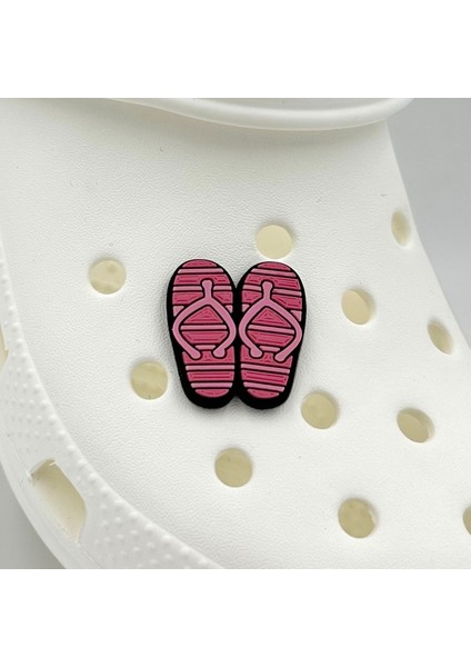 Terlik Süsü ve Aksesuarı , Çanta Süsü – Jibbitz Parmak Arası Terlik Görsel Logo Aksesuar