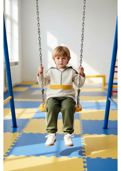 Erkek Çocuk %100 Pamuklu Ince Örme Kapüşonlu Üst ve Eşofman Altı Takımı Kaliteli Şık Rahat fiyatları