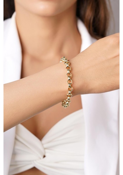 14 Ayar Altın Doch Bileklik 7.40 mm indirimleri