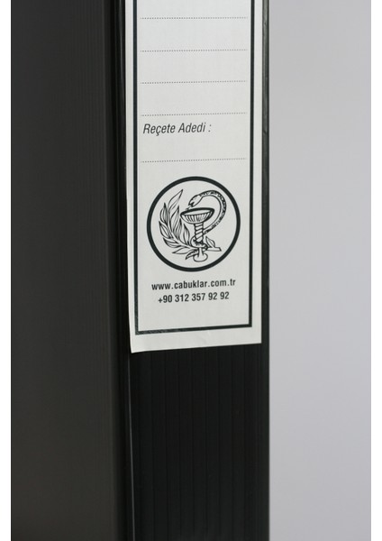 Eczane SGK Reçete Kutusu Standart Boy Siyah (29x4,5x40 cm) fırsatları