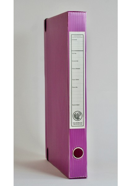 Eczane Sgk Reçete Kutusu Standart Boy Mor (29X4,5X40 Cm)