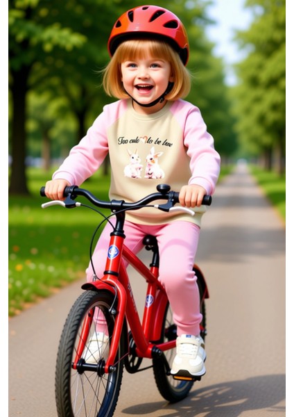 Kız Çocuk Şardonlu Oversize Sweatshirt ve Eşofman Altı Takımı Kaliteli Şık Rahat modelleri