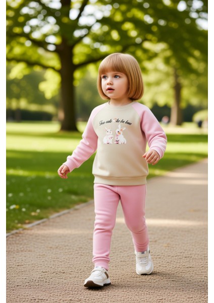 Kız Çocuk Şardonlu Oversize Sweatshirt ve Eşofman Altı Takımı Kaliteli Şık Rahat fırsatları