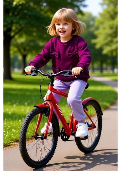 Kız Çocuk Oversize Nakışlı Pamuklu Bisiklet Yaka Örme Alt Üst Takım Kaliteli Şık Rahat modelleri