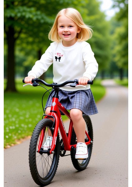 Kız Çocuk Ekose Desenli Pileli Etek ve Bisiklet Yaka Üst Takım Kaliteli Şık Rahat modelleri