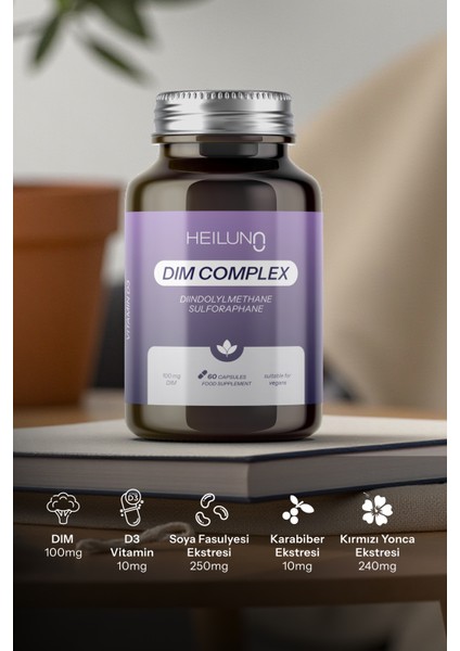Dim Complex 60 Kapsül – DIM 100 mg, D3, Soya & Kırmızı Yonca Ekstresi ile Hormon ve Östrojen Dengesi fiyatları