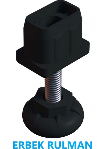 40X40 Plastik Ayarlanabilir Içe Geçme Ayaklı Rotilli Profil Tapası 1 Adet Siyah fiyatları