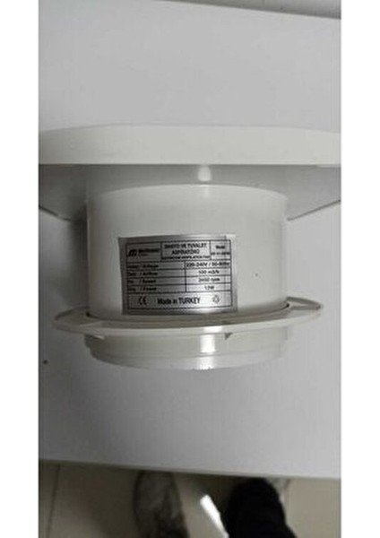 Havalandırma Fanı 100 mm Beyaz Renk 10 cm 100'lü Paket Yüksek Dayanıklılık modelleri