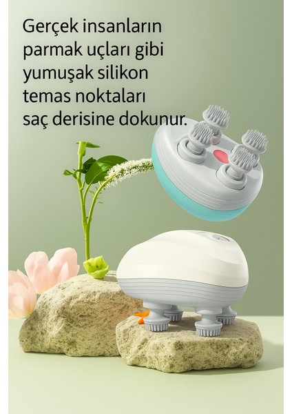Elektrikli Saç Derisi Masaj Cihazı – Kan Dolaşımını Arttıran, 3 Hızlı Su Geçirmez Şarjlı Masaj Aleti modelleri