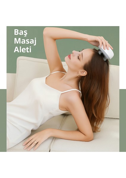 Elektrikli Saç Derisi Masaj Cihazı – Kan Dolaşımını Arttıran, 3 Hızlı Su Geçirmez Şarjlı Masaj Aleti