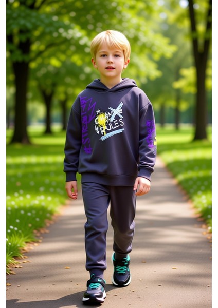 Modern Genç Erkek Oversize Kapüşonlu Örme Takım Günlük Şıklık ve Rahatlık Kaliteli Şık Rahat fırsatları