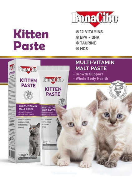 Kitten Paste Yavru ve Emziren Kediler Için Multivitamin 100 gr
