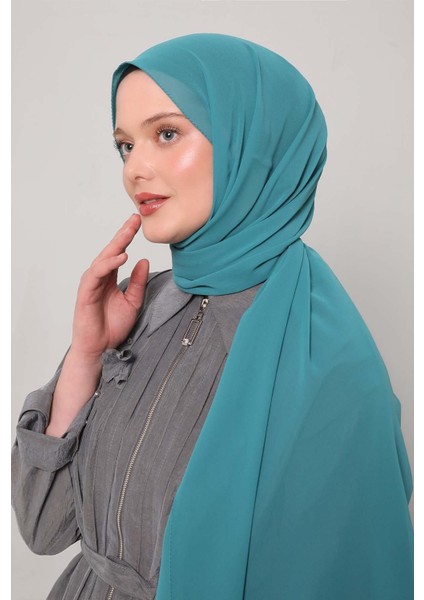 Su Yeşili Lux Şifon Şal fiyatları