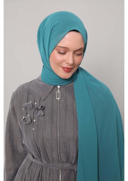 Su Yeşili Lux Şifon Şal modelleri