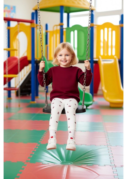 Kız Çocuk Örme Sweatshirt ve Tayt Seti Sevimli Baskılarla Günlük Şıklık Kaliteli Şık Rahat fiyatları