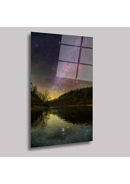 Samanyolu Manzarası - Cam Tablo - DEG0063 fiyatları