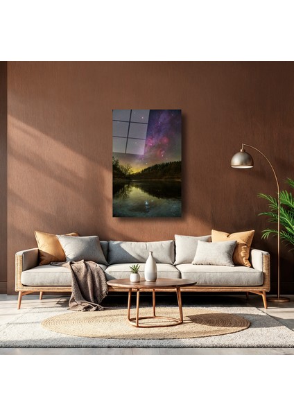 Samanyolu Manzarası - Cam Tablo - DEG0063 indirimleri