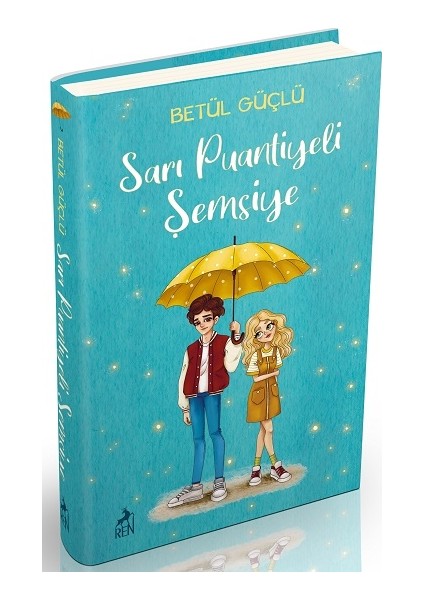 Sarı Puantiyeli Şemsiye (Ciltli)