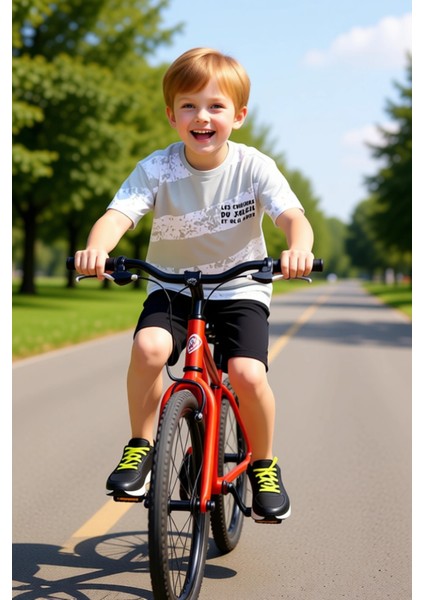 Çocuklar Için Pamuklu Rahat Kesim T Shirt ve Şort Seti Kaliteli Şık Rahat Günlük modelleri