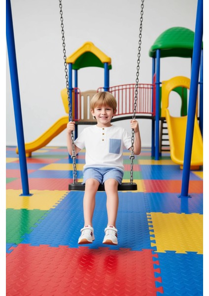 Erkek Çocuk Çizgili Cep Detaylı Bisiklet Yaka Örme Takım Kaliteli Şık Rahat Günlük fiyatları