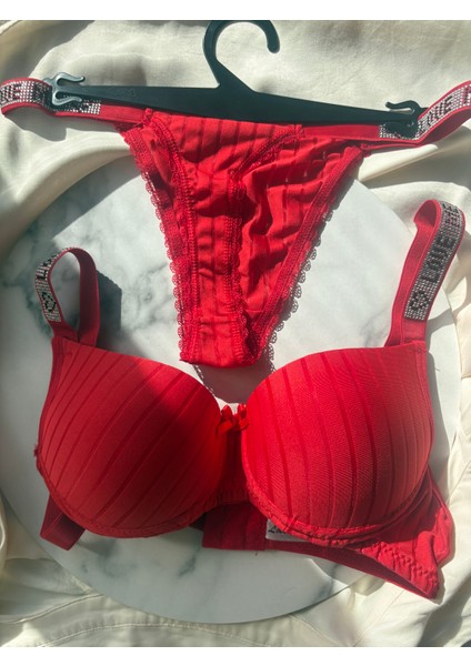 Destekli Taşlı Sütyen Takımı fiyatları