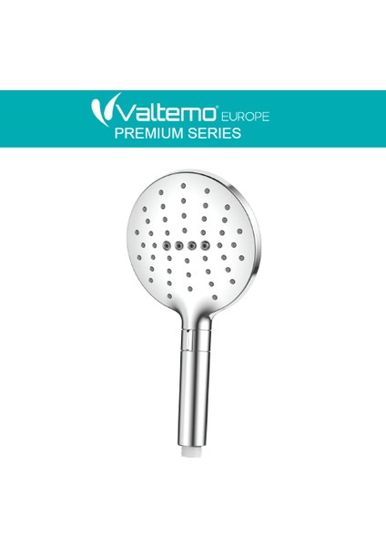 | Valtemo Büyük Boy Krom El Duşu - Jet Fonksiyonlu - Patentli Buton Sistemi