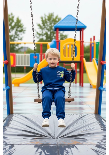 Kız Çocuk Pamuklu Örme Bisiklet Yaka Tropikal Baskılı Takım Kaliteli Şık Rahat fiyatları