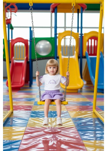 Kız Çocuk Bisiklet Yaka Kısa Kollu Üst ve Pötikare Etek Seti Kaliteli Şık Rahat fiyatları