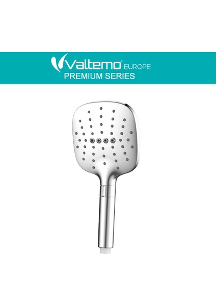 | Valtemo Full Krom, Çevirmeli Buton, Fonksiyonlu, Büyük Boy El Duşu