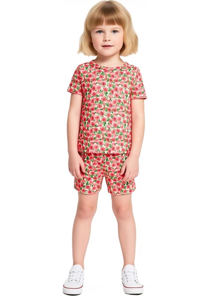 Kız Çocuk Dokuma Bluz ve Pileli Etekli Takım Kaliteli Şık Rahat Günlük