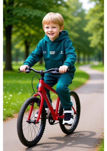 Kapüşonlu Regular Fit Erkek Çocuk Örme Takım Sweatshirt ve Eşofman Altı Kaliteli Şık Rahat modelleri