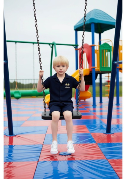 Erkek Çocuk Örme Dokulu Gömlek ve Şort Seti Yazın Enerjisi ve Rahatlığı Bir Arada Kaliteli fiyatları