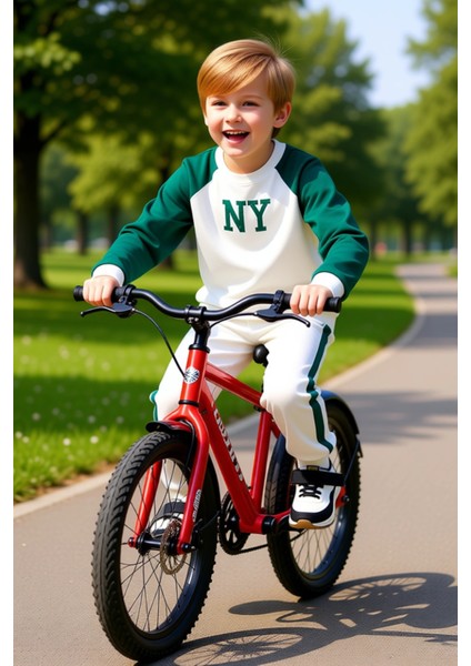 Erkek Çocuk Pamuklu Spor Takım Oversize Sweatshirt ve Eşofman Altı Kaliteli Şık Rahat modelleri