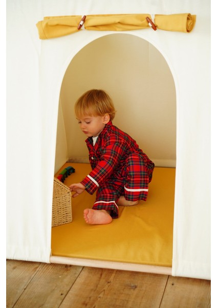 Montessori Ahşap Çocuk Oyun Çadırı - Oyun Evi fırsatları