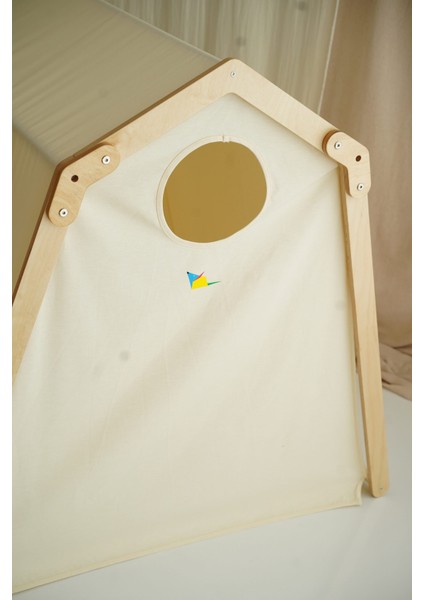 Montessori Ahşap Çocuk Oyun Çadırı - Oyun Evi